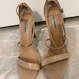 Steve Madden Beige Strappy Heels